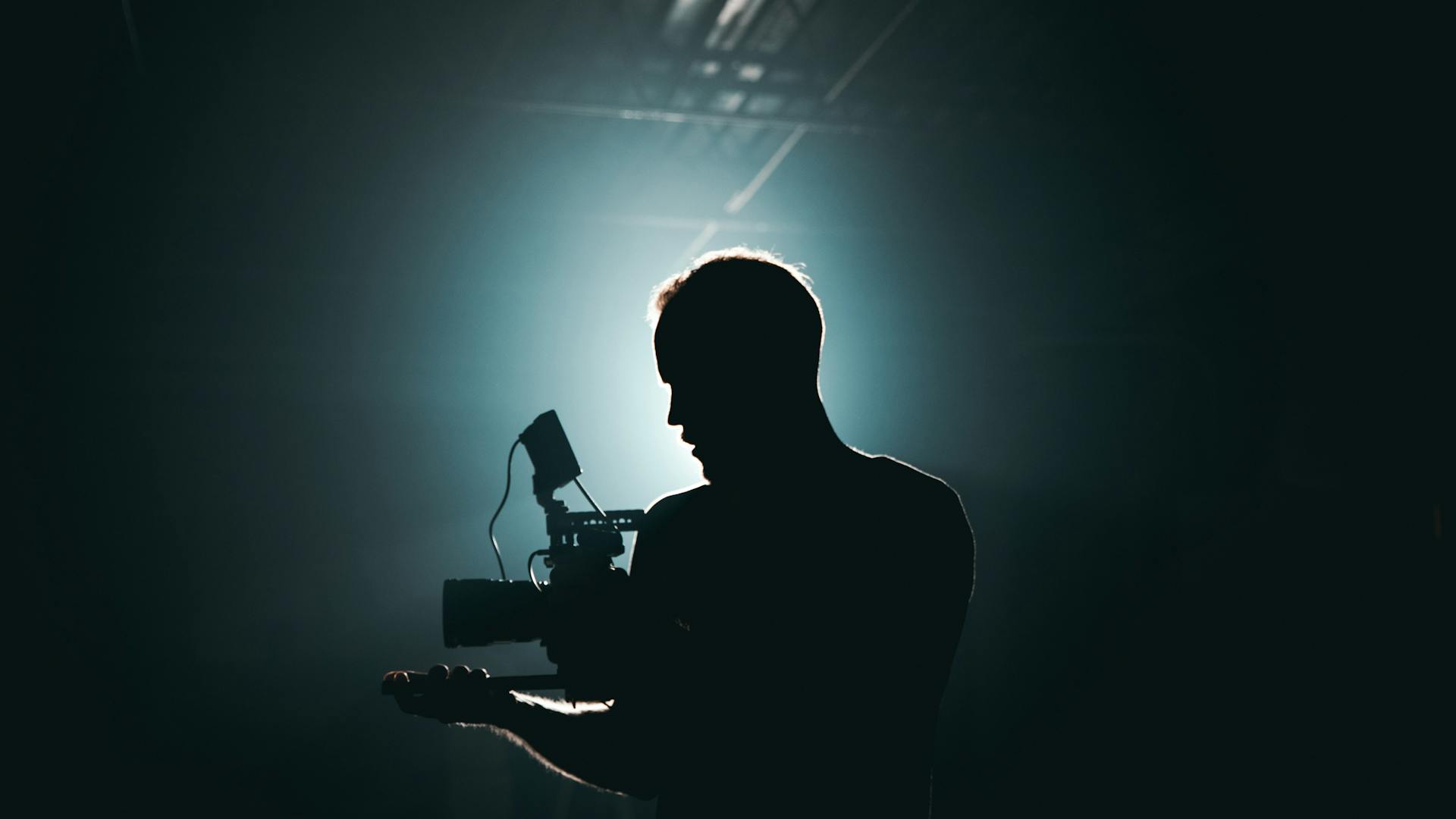 Film production director at work